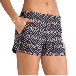 Trina Turk Corbin Geometric Tribal Print Shorts Pockets Resort Boho Chic Sz 4
